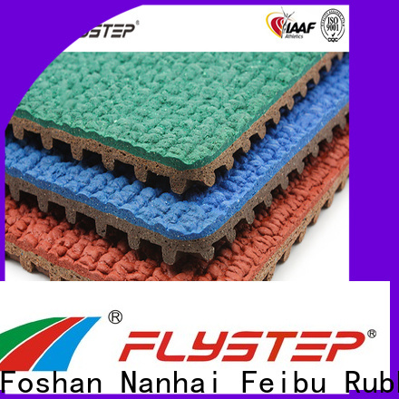FLYSTEP Prefabricated Rubber Running Track manufacturers For stadium