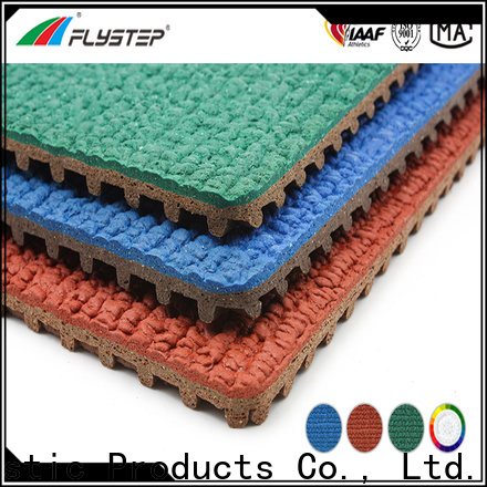 FLYSTEP Prefabricated Rubber Running Track factory For sports